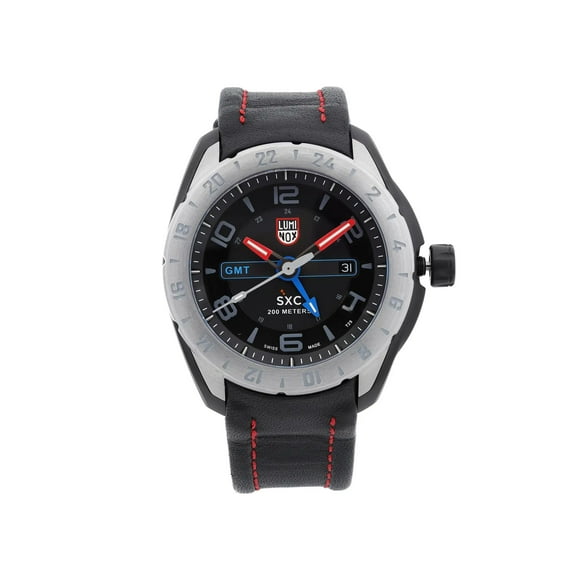 Pre-Owned Luminox Space SXC GMT 45mm Steel PVD Black Dial Watch XU.5127 (Good)