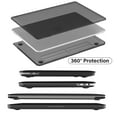 thumbnail image 3 of IBENZER Compatible with 2025 2024 MacBook Pro 13 Inch Case M2 M1 A2338 A2289 A2251 A2159 A1989 A1706 A1708 (2025-2021), HardShell Case & Keyboard Cover & Screen Film, Crystal Black, CYBK, 3 of 10