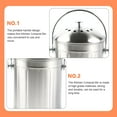 thumbnail image 3 of CUITING Stainless Steel Compost Bucket Garbage Can Food Waste Bin for Garbage Countertop Food Waste Basket, 3 of 6