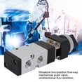 thumbnail image 4 of Mechanical Button Valve, Switch Valve, 2-Position 5-Way Unidirectional for Pneumatic System, 4 of 8