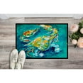 thumbnail image 2 of By Chance Crab in Aqua blue Door Mat, 2 of 4