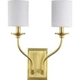 thumbnail image 6 of Progress Lighting Bonita 2-Light Wall Sconce, Brushed Nickel, Summer Linen Shade, 6 of 8