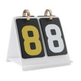 thumbnail image 2 of Vsenkes Card Board Game Scoreboard Flip Number Score Keeper Desktop Compact Acrylic Manual Large Numbers Scoring Marker Score Counter White, 2 of 9