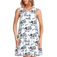 thumbnail image 1 of Disketp Cow With Fresh Milk para Vestido sin Mangas para Mujeres, Vestidos de Verano para Mujeres, Casual y Holgado para la Playa, 1 of 7