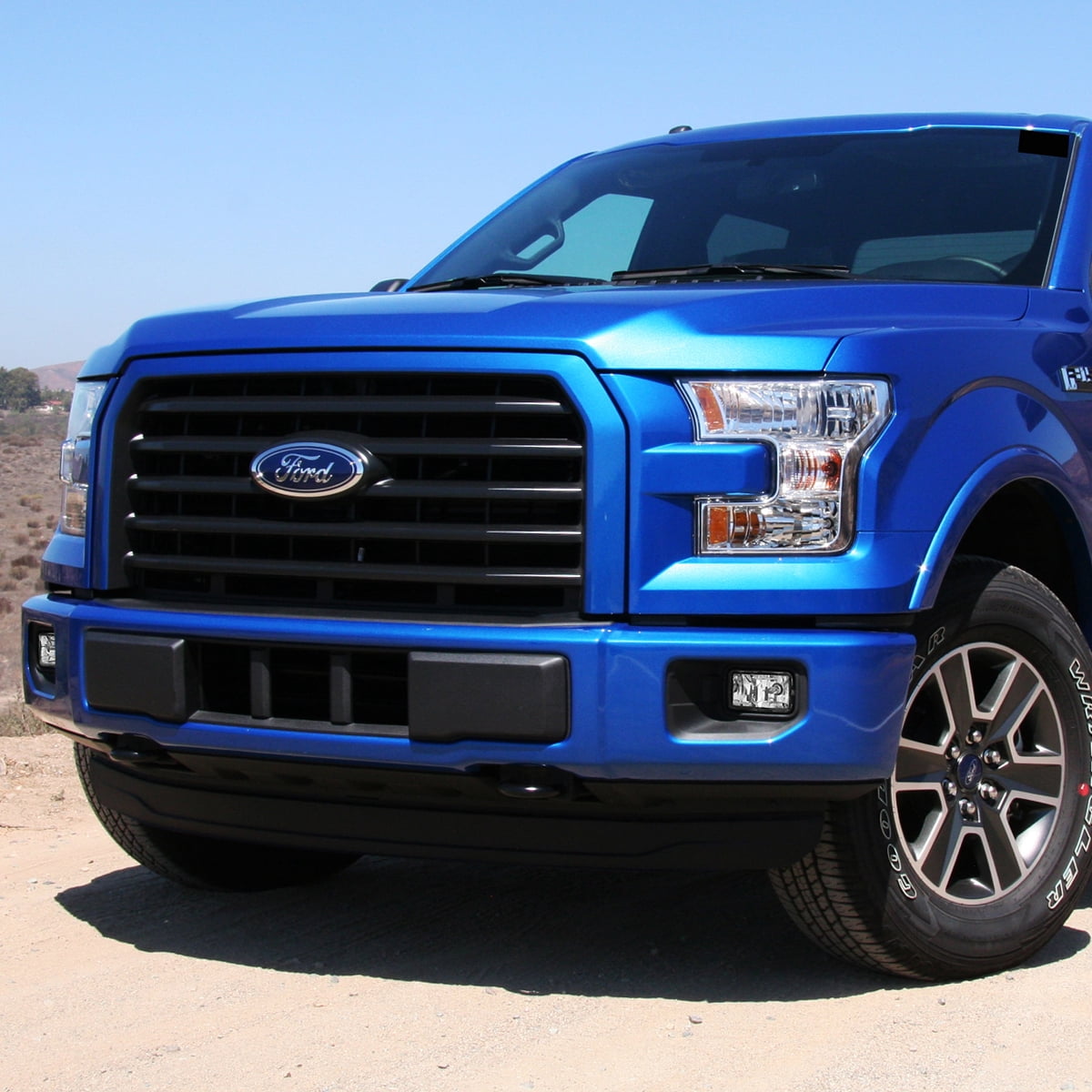 DNA Motoring FL-ZTL-810-CH For 2015 to 2017 Ford F150 Front Bumper Driving Fog Light Lamp+Switch Clear Lens 16