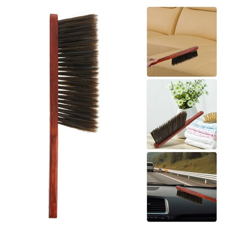 FELTECHELECTR 1Pcs Small Hand Broom with Wood Handle for Cleaning and in Small Spaces