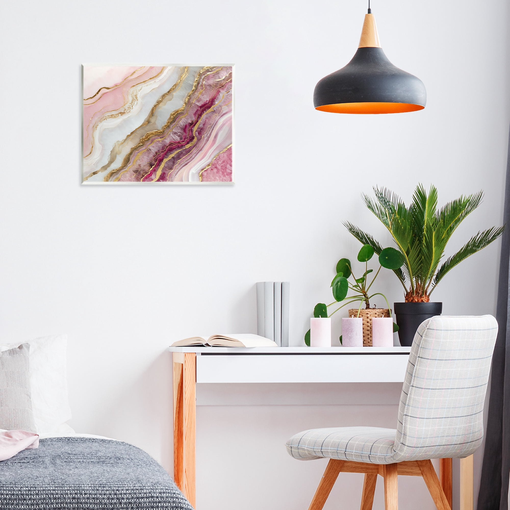 Stupell Industries Frozen Petal Stone Wall Plaque Art, design by Svetlana Aleynikova