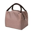 thumbnail image 1 of Bolsa Para Lonchera, Bolsa Para El Almuerzo Con Aislamiento De Fácil Limpieza, Tela Oxford Portátil, Diseño Elegante A Rayas Para Hombres Para La Oficina, 1 of 8