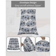 thumbnail image 6 of Blue Floral Body Pillow Case Cover - Microfiber Bed Throw Pillow Covers, Abstract Watercolor Flower Leaf Plant Decorative Lumbar Pillow Cover with Envelope Closure for Sofa/Travel 20"x54", 6 of 6