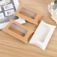 thumbnail image 2 of 50 cajas de papel kraft con forma de almohada para galletas, dulces, bodas, Navidad, regalos, suministros para fiestas de cumpleaños, Año Nuevo 2024, 2 of 5