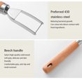thumbnail image 2 of maskred Stainless Steel Watermelon Slicer Portable Mirror Polished Handheld Replacement Washable Fruit Melon Spoon Tool Accessories Type 2, 2 of 6