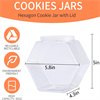 thumbnail image 2 of Duslogis Plastic Candy Jars with lids,51Oz Clear Cookie Jars,Hexagon Candy Containers for Candy Buffet,Snacks,Food,Coffee Pod,Dog Treats,Washing Powder,Kitchen Storage, 2 of 7
