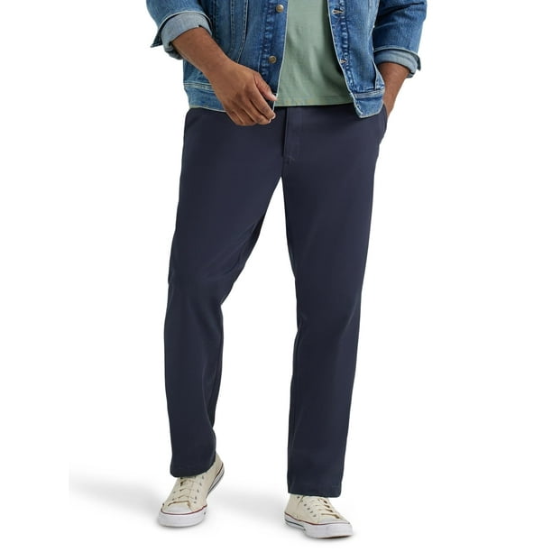 Pant Lee Big & Tall Extreme Motion Relaxed Taper para hombre, color azul marino