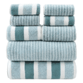 thumbnail image 1 of 8 Pzs Toallas Toallas Baño Completo Absorbente Suave Malubero Verde, Azul, 1 of 5