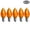 orange, variant on EZLS Red Transparent C7 LED Replacement Bulb, 5 Pack