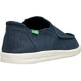 thumbnail image 4 of Sanuk Men's Hi Five Navy Ankle-High Canvas Slip-On Shoes - 9M, 4 of 6