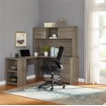 Ameriwood Home Eastway LDesk with Hutch, Rustic Oak, (Rustic Oak