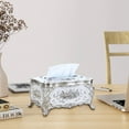 thumbnail image 4 of Vintage Style Acrylic Tissue Box Cover for Desktop Home Decor Living Room Bedroom, 4 of 6