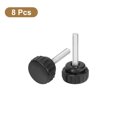 thumbnail image 3 of Unique Bargains Lot de 8 Vis à Pouce Rondes, M6x30mm Acier au Carbone Zinc Filetage Vis à Vis Bouton de Serrage, Noir, 3 of 5