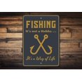 thumbnail image 1 of Fishing Hobby Novelty Sign, Metal Wall Decor - 10x14 inches, 1 of 4