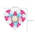 thumbnail image 2 of Heart Shape Candle Decor Valentine‘s Day Party Flower Design Candle Decor, 2 of 6