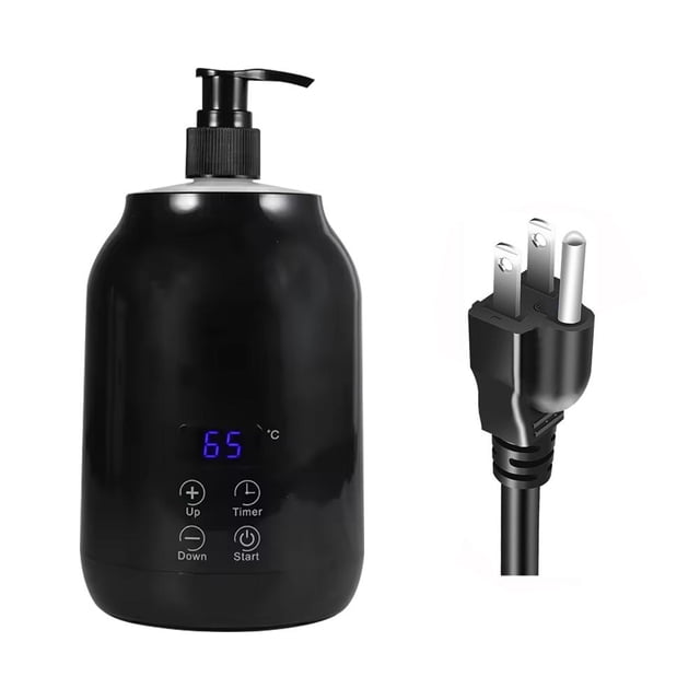 Massage Oil Warmer Bottle Professional Electric Lotion Digital Heater For S F0A6