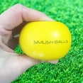 thumbnail image 3 of SMUSH BALLS - The Ultimate Anywhere Batting Practice Baseball Softball Training Ball (Yellow, 12-Pack + Bag), 3 of 14