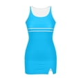 thumbnail image 5 of Fewfanhot Swimsuit for Women Tummy Control Swimsuits Color Block Swimdress Two Piece Bathing Suits, 5 of 6