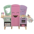 thumbnail image 4 of Lil' Friends Wooden Play Kitchen with 14 Play Pieces and Storage Bin, 4 of 9