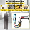 thumbnail image 3 of Cable de limpieza de desagües Sewer Snake Clog, 23 m x 13 mm, VEVOR, 3 of 9