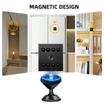 Mini 1080P WiFi Security Camera – Wireless Indoor Spy Cam with 130 ° Wide-Angle, Night Vision, Motion Alerts, Remote App Control, 128GB SD/Cloud Storage, 1200mAh Battery