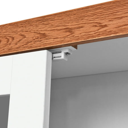 Gymax Tall Microwave Cart Stand Kitchen Storage Cabinet Shelves