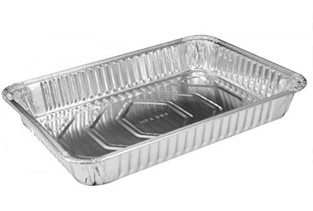 Handi-Foil 13" x 9" Oblong Aluminum Foil Disposable Cake Pan with Clear Dome Lids - HFA REF # 394-WDL (Pack of 50 Sets) - image 2 of 3