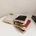 thumbnail image 5 of Compatible with iPhone 14 Pro Max Plating Case Fashion Luxury Electroplated Cover Ultra Thin Slim 3 in 1 Camera Protection Cover for iPhone 14 Pro Max Women Girls Men Black, 5 of 9