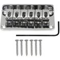 thumbnail image 1 of 78MM Metal Fixed Hardtail Saddle Bridge Top Load Guitar Tailpiece for 6 String Fender Strat Tele Electric Guitar,, 1 of 5