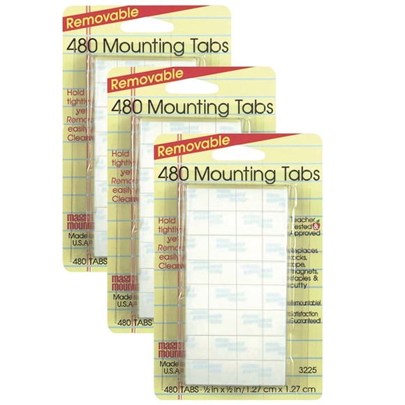MAGIC MOUNTS (3 PK) WALL MOUNTING TABS 480 TABS