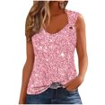 thumbnail image 2 of Giftesty Tank Tops for Women Women's Printed Round Neck Casual Printed Sleeveless Suspender Top, 2 of 4