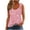 Tank Tops for Women Plus Size-Pink, variant on Brilliant Tank Tops For Women under $5 Women's Printed Round Neck Casual Printed Sleeveless Suspender Top Vest Summer Tunic Tops Blue XXL