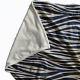 thumbnail image 2 of Simply Daisy Wood Stripe Fleece Throw Blanket, Blue, Standard Throw, 2 of 4