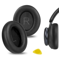 Geekria QuickFit Replacement Ear Pads for Anker Soundcore Life Q45, Space Q45 Headphones Ear Cushions, Repair Parts (Black)