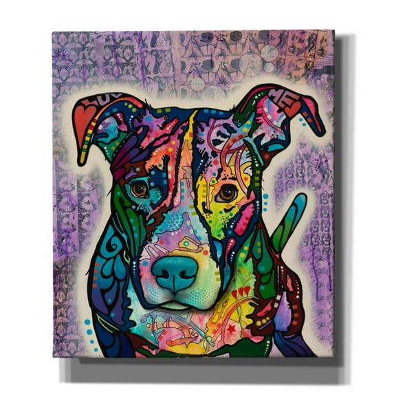 Epic Graffiti 'Luv Me' by Dean Russo, Giclee Canvas Wall Art, 26"x30"