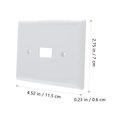 thumbnail image 2 of Luxshiny Electrical Cover Plates Protective Outlet Covers Pc Material White 2Pcs 4.5X2.8In, 2 of 8