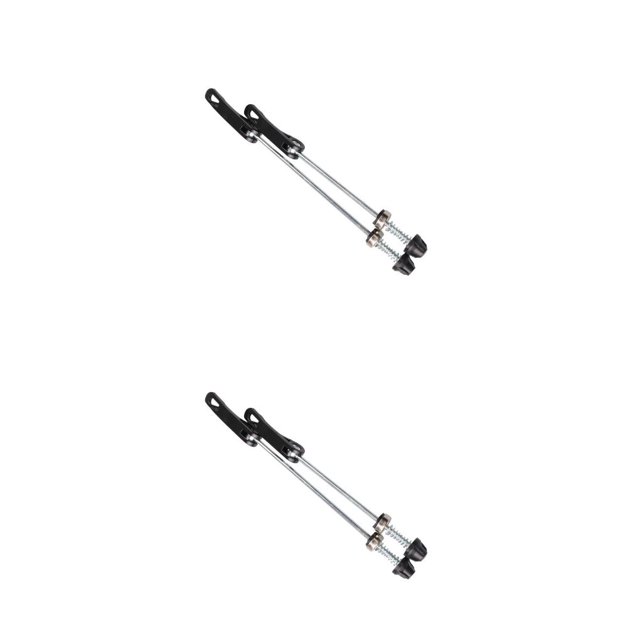 Greeniant Brochetas de liberación rápida estables de acero, 2 uds., varillas de palo de cubo de rueda de buena elasticidad, herramientas de eje de Negro 2piezas Greeniant CBP440136