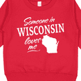 thumbnail image 3 of Inktastic Someone in Wisconsin Loves Me Toddler Sweatshirt, 3 of 4