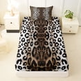 thumbnail image 3 of Erosebridal Teens Abstract Leopard Print Twin Sheet Sets 3pcs,Gradient Cheetah Print Bedding For Adults, 3 of 5