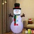 thumbnail image 3 of Muñeco de nieve inflable Kurala para decoración navideña, 1,5 m, con LED, 3 of 7