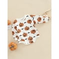 thumbnail image 3 of Inevnen Infant Baby Girl Boy Halloween Outfit Pumpkin Sweatshirt Onesie Romper Bodysuit Clothes, 3 of 7