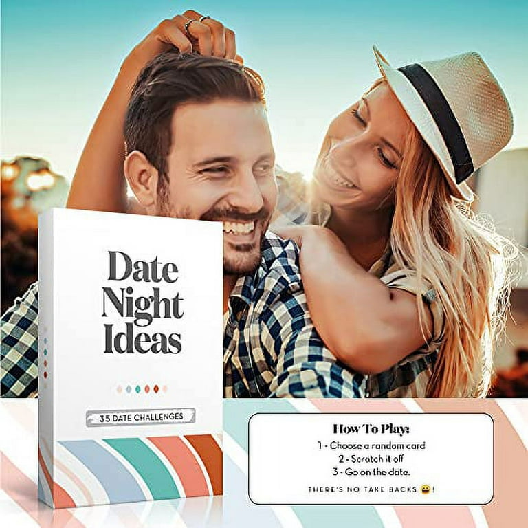 40 Date Ideas for Couples Date Night - Unique Scratch Off Date Night Games  for Couples with Adventure Photo Album Book, Romantic Newlywed and Wedding