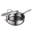 thumbnail image 3 of Cooks Standard Classic 02523 Stainless Steel 5 quart/11" Deep Saute Pan with Lid, Large, Silver, 3 of 5