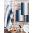 thumbnail image 2 of Gray Navy Blue Kitchen Dish Towels for Drying Dishes Set of 4, Modern Gradient Geometric Waffle Weave Microfiber Hand Tea Bathroom Towels Quick Dry & Absorbent Towel 15.7x23.6, 2 of 7